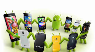 Photo of Android phones linking arms